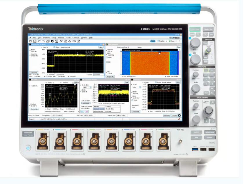 泰克MSO6B示波器新增5GNR信號多域復合分析測試功能
